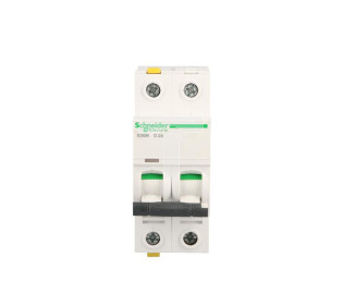 Wyłącznik nadprądowy 2P D 2A 6kA AC iC60N-D2-2 A9F05202