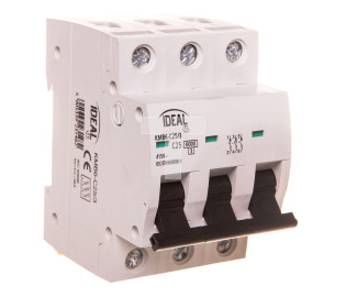 Wyłącznik nadprądowy 3P C 25A 6kA AC KMB6-C25/3 23148