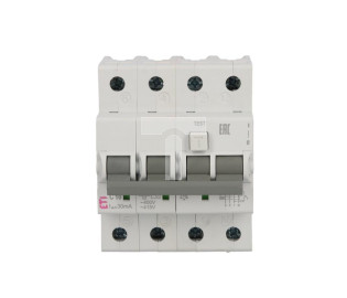 Wyłącznik różnicowo-nadprądowy 4P 10A C 0,03A typ AC KZS-4M 002174022