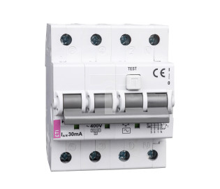 Wyłącznik różnicowo-nadprądowy 4P 20A B 0,03A typ AC KZS-4M 002174005