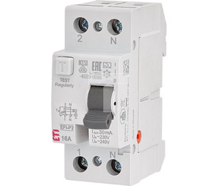 Wyłącznik różnicowoprądowy 2P 25A 0,03A typ AC EFI6-P2 AC 25A 30mA 002061251