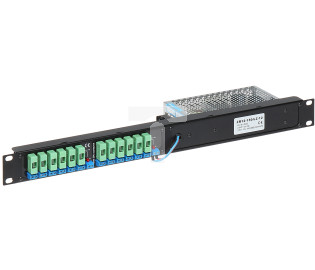 Wysokiej jakości 12-kanałowy profesjonalny zasilacz impulsowy z regulacją, 12V 12,5A 150W, Rack 19” 1U, ZR12-150/LZ-12