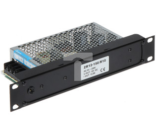Wysokiej jakości profesjonalny zasilacz impulsowy z regulacją, 12V 12,5A 150W, Rack 10” 1U, ZR12-150/R10