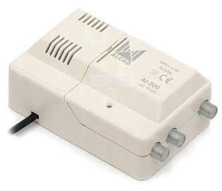 Wzmacniacz antenowy DVB-T szerokopasmowy VHF/UHF AI-200 ALCAD