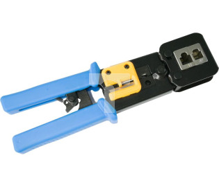 Zaciskarka przelotowych wtyków modularnych RJ45 (8p8c) i telefonicznych RJ12 (6p6c) RJ11 (6p4c) Alantec