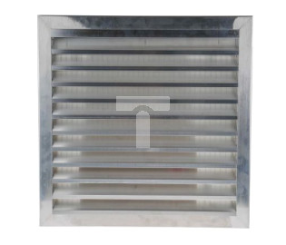 Żaluzja do wentylatorów, Srebrny, Aluminium, 501 x 501mm 32mm