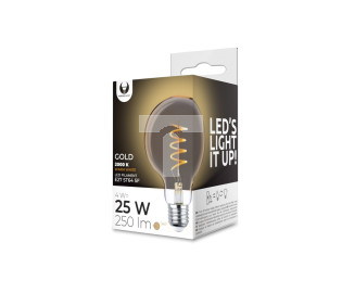 Żarówka LED Filament E27 G95 4W 230V 2000K 250lm SF złota Forever Light