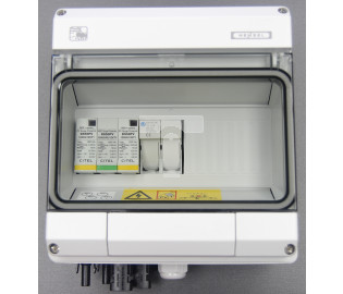 Zestaw przyłączeniowy PV - DC 1 łańcuch PV 1 SPD CITEL typu 1+2 1 podstawa bezpiecznikowa 2P DC KV PV DC1+2 B 600001C