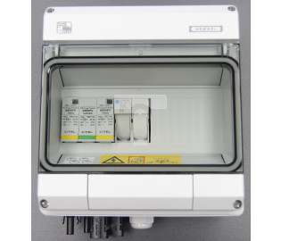 Zestaw przyłączeniowy PV - DC 1 łańcuch PV 1 SPD CITEL typu 2 1 podstawa bezpiecznikowa 2P DC KV PV DC2 B 600001C