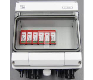 Zestaw przyłączeniowy PV - DC, 2 łańcuchy PV, 2 SPD typu 2 KV PV DC2 600002