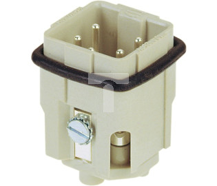 Złącze śrubowe (wkład) (0,75-1,5 mm2) 4+PE męskie 230/400V 10A Han A 09200042611