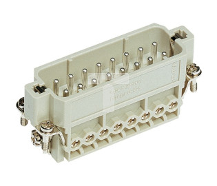 Złącze śrubowe (wkład) (0,75-2,5 mm2) 16+PE męskie 250V 16A Han A 09200162612