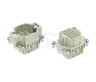 Złącze zaciskane (wkład) 24+PE męskie 250V 10A Han DD 09160243001