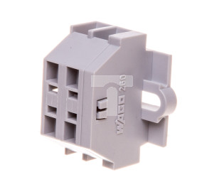 Złączka 2-przewodowa 1,5mm2 szara mocowanie srubowe 260-102 /100szt./