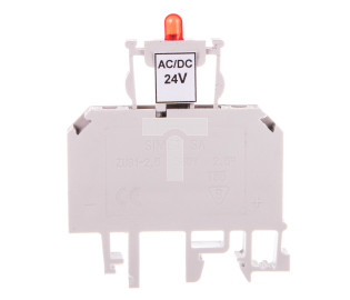 Złączka bezpiecznikowa 2,5mm2 z sygnalizacją LED 24V DC ZUB1-2.5D 13202992