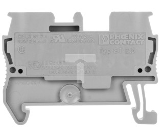 Złączka szynowa 2-przewodowa 0,08-4mm2 szara ST 2,5 3031212