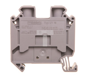 Złączka szynowa 2-przewodowa 1,5-25mm2 szara UT 16 3044199