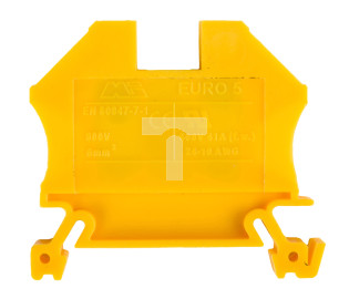 Złączka szynowa 2-przewodowa 6mm2 żółta EURO 43407N