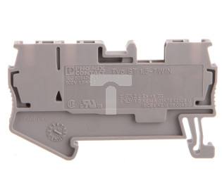 Złączka szynowa 3-przewodowa 0,08-1,5mm2 szara ST 1,5-TWIN 3031128 /50szt./
