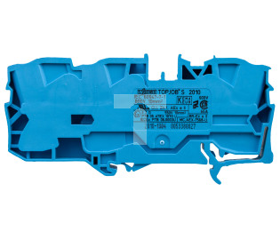 Złączka szynowa 3-przewodowa 10mm2 niebieska 2010-1304 TOPJOBS