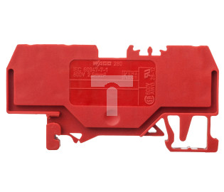 Złączka szynowa 3-przewodowa 2,5mm2 czerwona 280-653