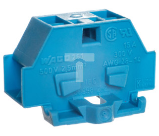 Złączka szynowa 4-przewodowa 2,5mm2 niebieska 261-334
