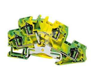 Złączka szynowa ochronna 2-piętrowa 4-przewodowa 4mm2 żółto-zielona, zacisk sprężynowy ATEX NSYTRR44DPE /50 szt./