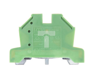Złączka szynowa ochronna 4mm2 zielono-żółta 2,5/4 43454