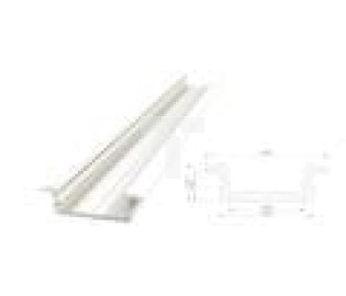 profil ALU wpuszczany 6,1mm, lakierowany biały, dł 1000mm, maz szer taśmy 12mm