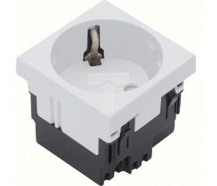 tehalit.GB-EG Gniazdo SCHUKO 33st. pojedyncze 45x45mm bezhalogenowe biały ESR1339010