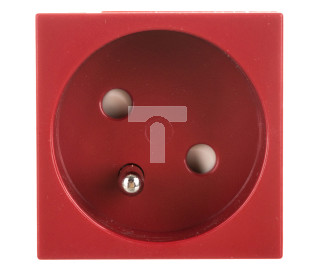 tehalit.GB-EG Gniazdo z/u 33st. pojedyncze 45x45mm bezhalogenowe czerwone EER1333020