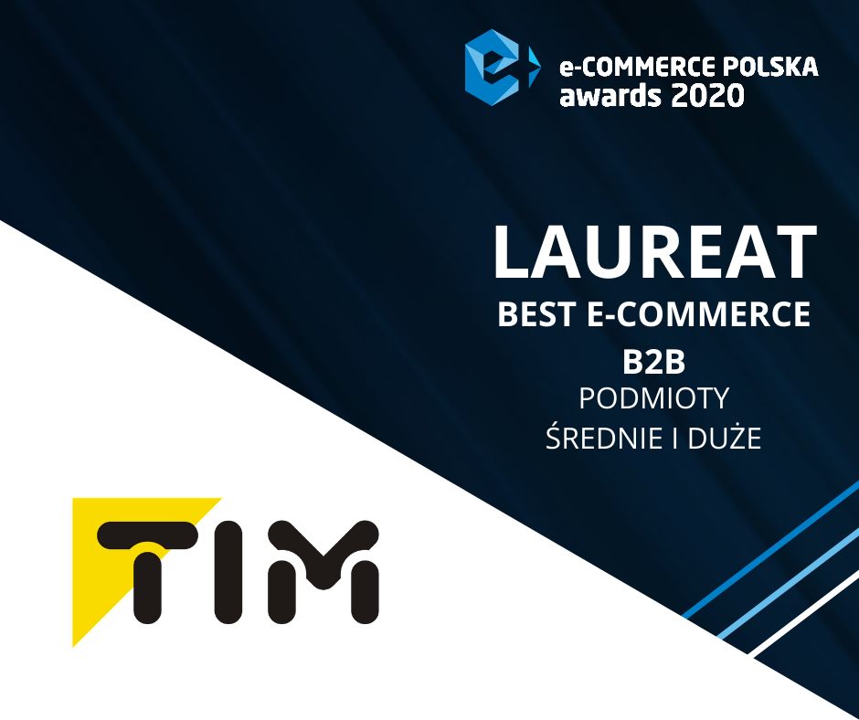 Nagroda „Best in e-commerce B2B” w konkursie e-Commerce Polska awards 2020