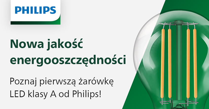 Nowość Philips – wysoce energooszczędne żarówki klasy A