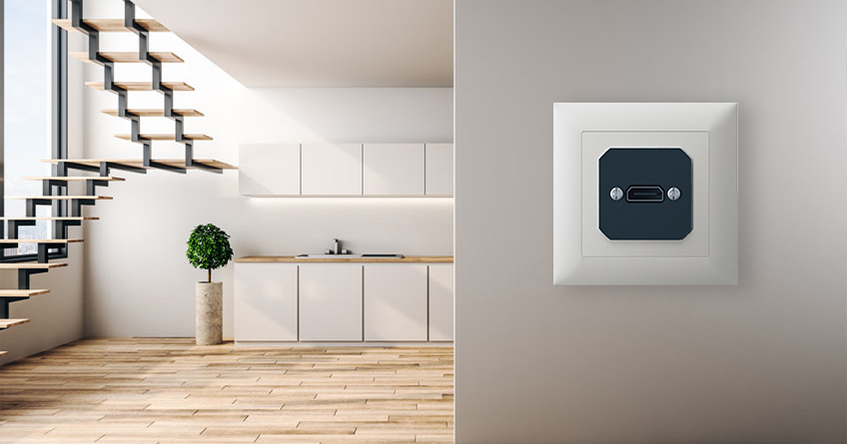Gniazdo HDMI aluminium SUNO Legrand