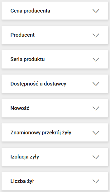 filtry produktowe
