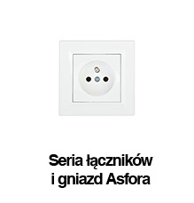 Seria łączników i gniazed Asfora