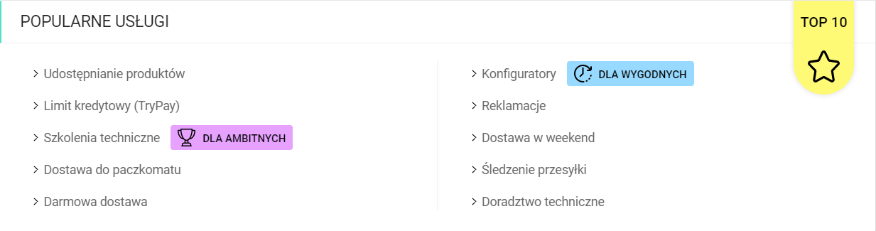 Naklejka polecamy