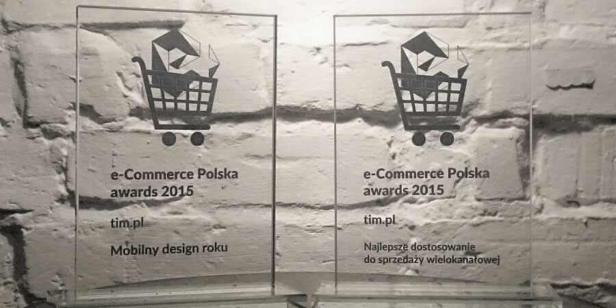 Nagrody w kategoriach „Mobilny Design Roku” oraz „Najlepsze Dostosowanie do Sprzedaży Wielokanałowej w konkursie e-Commerce Polska awards 2015