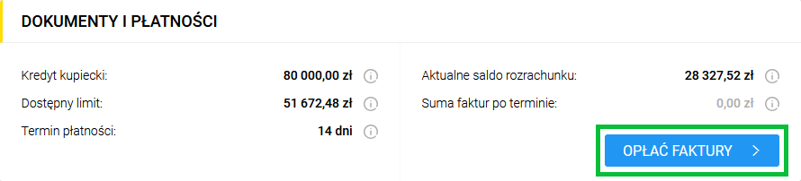opłacenie kilku faktur VAT