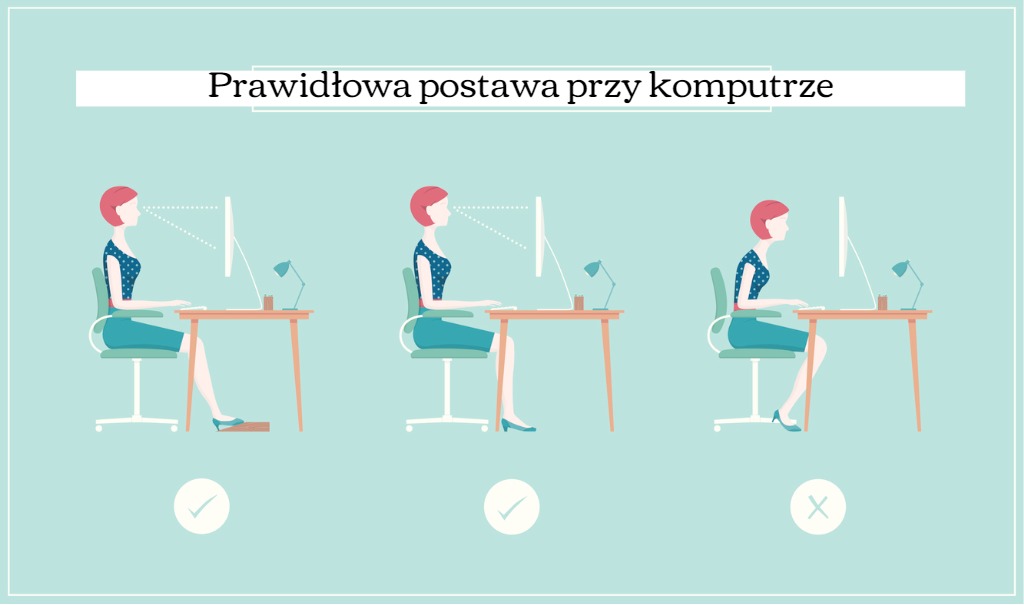 Jak prawidłowo siedzieć przy komputerze
