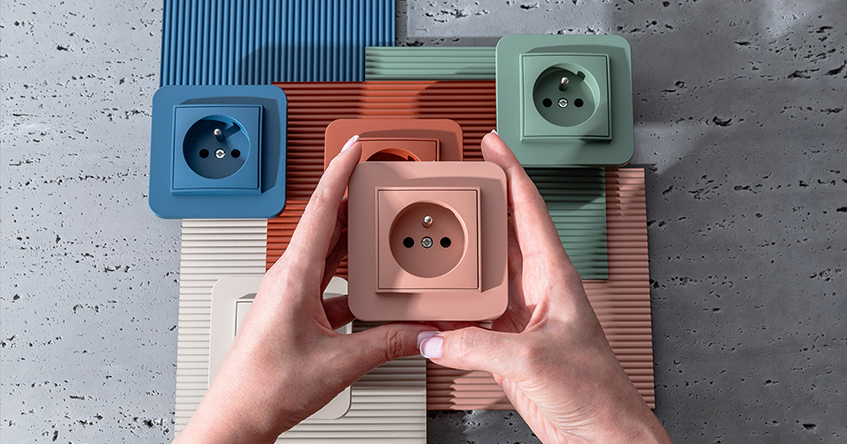 Kolory jako kluczowy element projektu wnętrza - jak dobrać gniazda i łączniki elektryczne by podkreślały styl wnętrza?