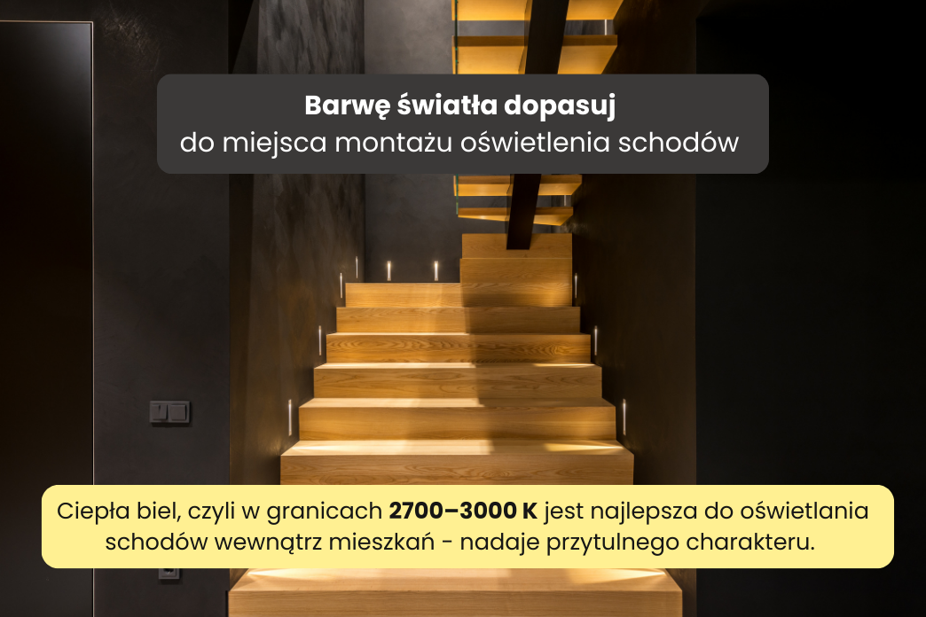 oświetlenie schodów w domu poradnik