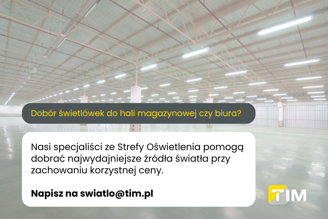 dobór świetlówek