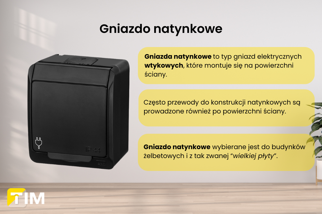 różnica pomiędzy gniazdem natynkowym a podtynkowym
