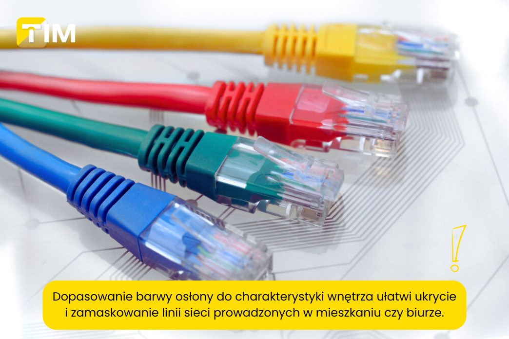 kable ethernet różne kolory