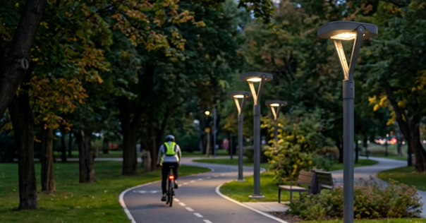 oświetlenie parkowe oprawy lumex