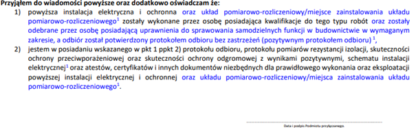 protokół odbioru instalacji elektrycznej