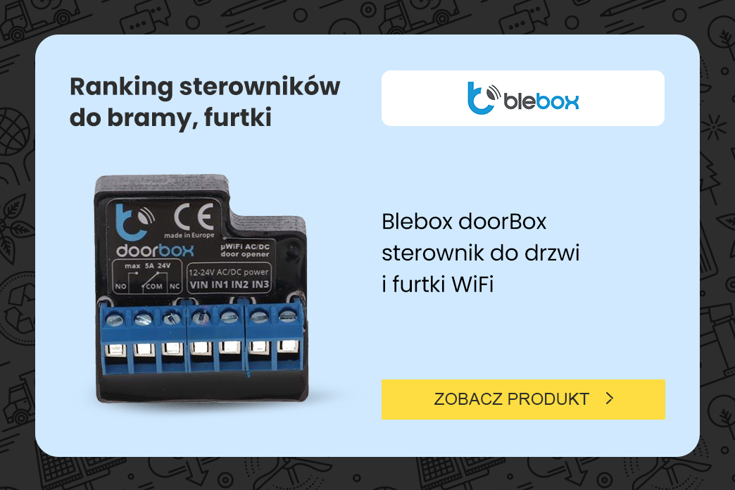 ranking top 10 sterowników SMART do bram, furtek i drzwi