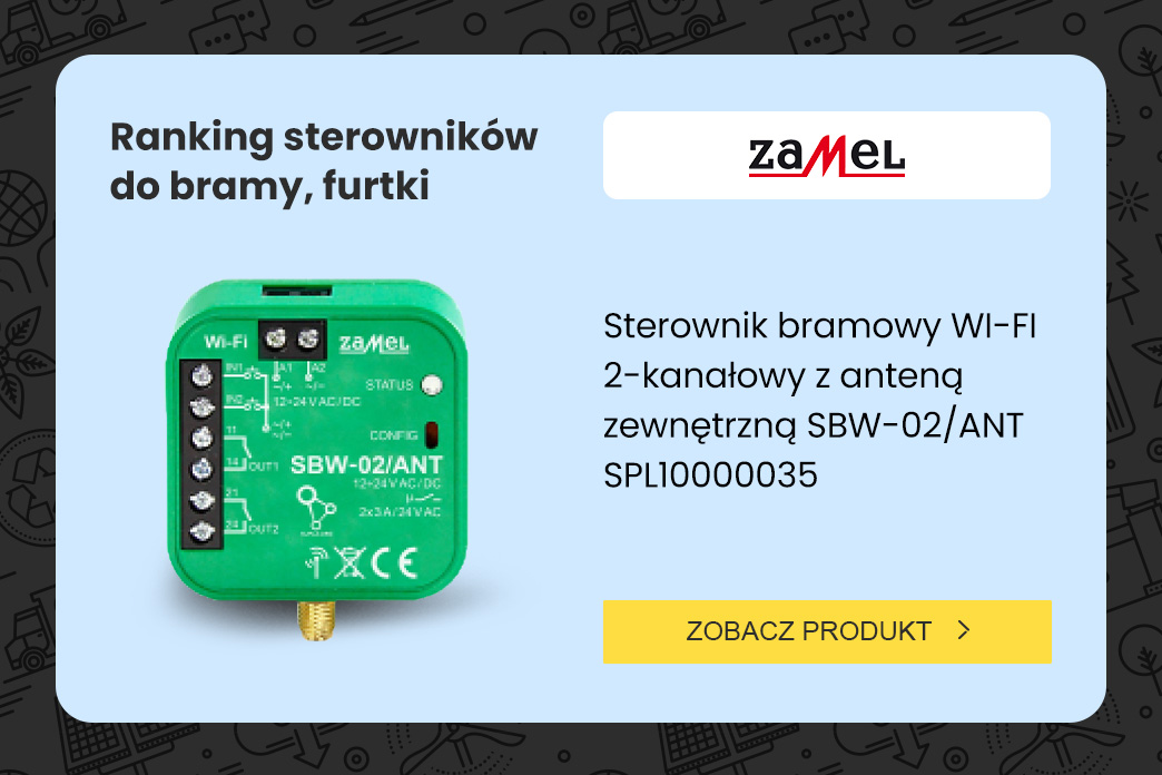 ranking top 10 sterowników SMART do bram, furtek i drzwi