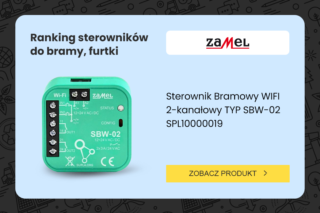 ranking top 10 sterowników SMART do bram, furtek i drzwi